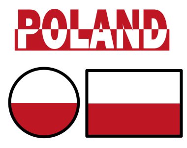 Polonya bayrak vektör sanatı 