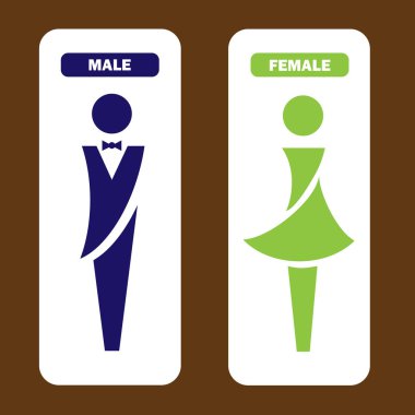 erkek ve kadın sembolleri