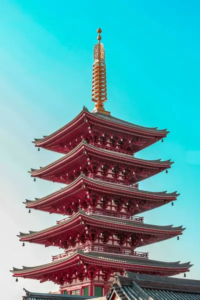 Japon Pagoda Sensoji Tapınağı, Tokyo