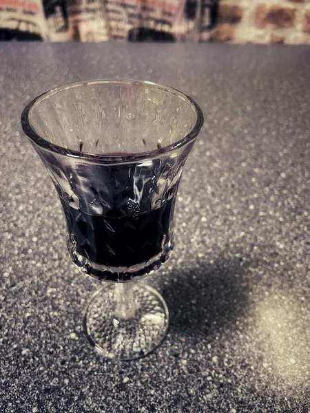 Verre Vin Boisson Alcoolisée Vin Rouge — Photo