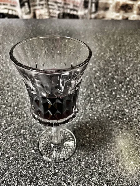 Verre Vin Boisson Alcoolisée Vin Rouge — Photo