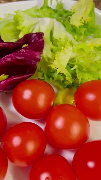 有益的 有益的西红柿 维生素 乌克兰 — 图库视频影像