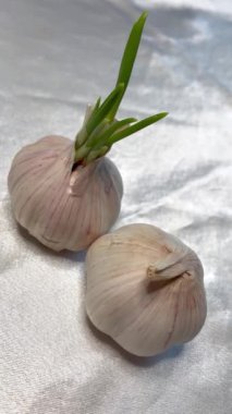 Sarımsak, sebze, sebze, vitamin, kalori, sağlık, neşe, lezzet, yemek, ürün, beyaz, masa, mutfak.