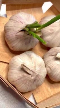 Sarımsak, sebze, sebze, vitamin, kalori, sağlık, neşe, lezzet, yemek, ürün, beyaz, masa, mutfak.