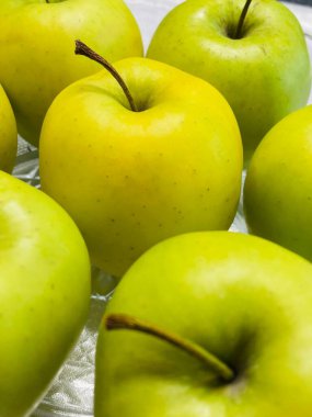 Elma, elma, sarı, yeşil, meyve, vitamin, sağlık, bahar, lezzetli, faydalı, vegan, uzun ömürlü