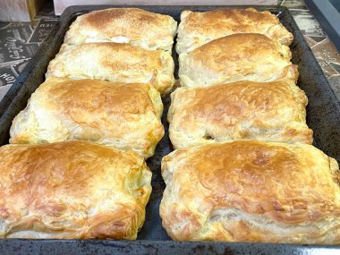 Pişirme, fırın, hamur, mutfak, puf, ekmek, fırın örtüsü, yemek, lezzetli, kalori, evde