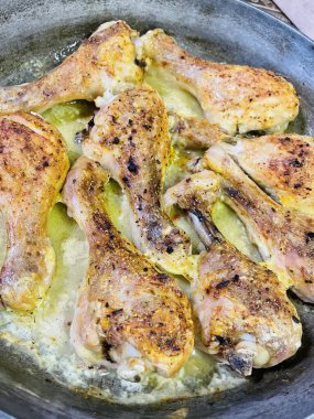 Tavuk, et, mutfak, yemek, tabak, kızartma, fırın, soba, lezzet, kalori, yağ, yemek, tava