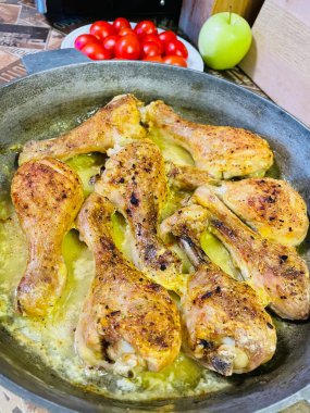 Tavuk, et, mutfak, yemek, tabak, kızartma, fırın, soba, lezzet, kalori, yağ, yemek, tava