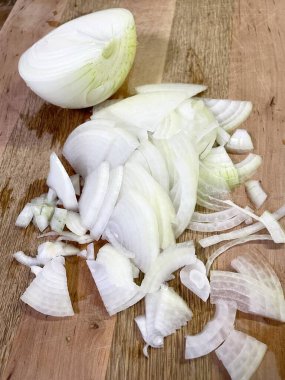 Soğan, et, tahta, mutfak, aşçı, yemek, sebze