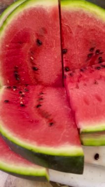 Karpuz, tatlı, sulu, kırmızı, yeşil, lezzetli, yemek, yemek, masa, mutfak, yaz, dut, meyve, vitamin