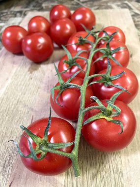 Domates, domates, sebze, kırmızı, yaz, hasat, lezzet, yemek, yemek, vitamin, mutfak, masa, tahta, aşçı, vegan, iştah. 