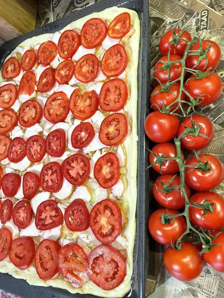 Domates, domates, sebze, kırmızı, yaz, hasat, lezzetli, yemek, yemek, vitamin, mutfak, masa, tahta, aşçı, vegan