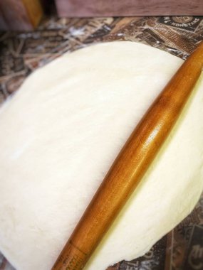 Hamur, merdane, masa, mutfak, ahşap, aşçı, un, fırın, lezzet, yemek, kalori