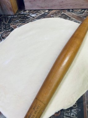 Hamur, merdane, masa, mutfak, ahşap, aşçı, un, fırın, lezzet, yemek, kalori