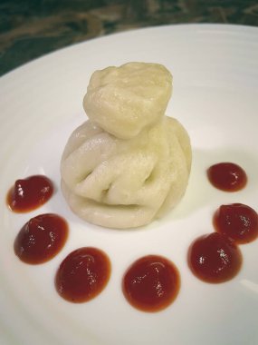 Khinkali, Gürcü mutfağı, hamur köftesi, et, yemek, lezzetli, yemek, hamur.