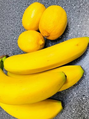 Limon, muz, limon, muz, tatlı, ekşi, sarı, meyve, sebze, vitamin, yemek, narenciye, mutfak, yemek