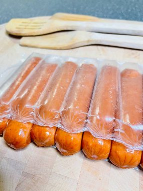 Sosis, sosis, kızartma, et, mutfak, lezzetli, tuzlu, biberli, mutfak, yemek, yemek.