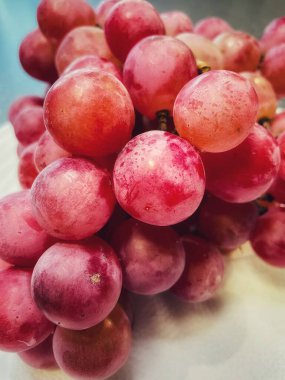 Üzüm, pembe, tabak, yemek, meyve, tatlı, mutfak, organik, lezzetli, vitamin