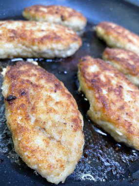 Pirzola, pirzola, tava, yağ, kızartma, et, et, tavuk, domuz, tuz, soba, gaz, cızırtı, aroma, yemek, mutfak, yemek.