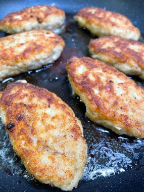Pirzola, pirzola, tava, yağ, kızartma, et, et, tavuk, domuz, tuz, soba, gaz, cızırtı, aroma, yemek, mutfak, yemek.