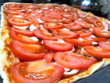 Domates, domates, sebze, parlak, sulu, kırmızı, mutfak, pişirme çarşafı, pişirme, pişirme, evde pişirme, hayatı seviyorum..