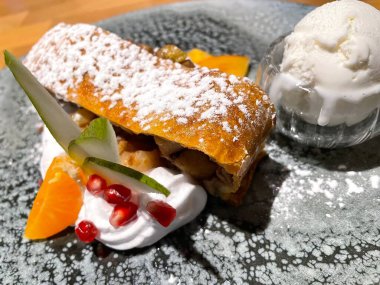 Elmalı turta, tatlı, puding, jöle, jelatin, cheesecake, portakal, hamur işleri, meyve, krema, dondurma, masa, tatlı, şeker, tabak, yemek, aşk, aşk