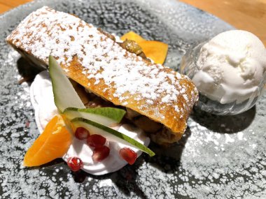 Elmalı turta, tatlı, puding, jöle, jelatin, cheesecake, portakal, hamur işleri, meyve, krema, dondurma, masa, tatlı, şeker, tabak, yemek, aşk, aşk