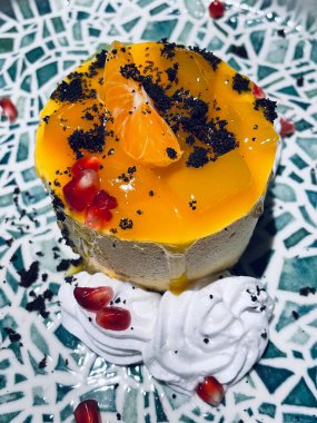 Elmalı turta, tatlı, puding, jöle, jelatin, cheesecake, portakal, hamur işleri, meyve, krema, dondurma, masa, tatlı, şeker, tabak, yemek, aşk, aşk