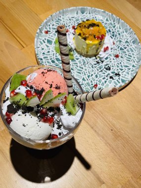 Elmalı turta, tatlı, puding, jöle, jelatin, cheesecake, portakal, hamur işleri, meyve, krema, dondurma, masa, tatlı, şeker, tabak, yemek, aşk, aşk