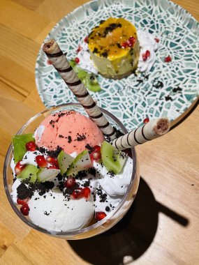 Elmalı turta, tatlı, puding, jöle, jelatin, cheesecake, portakal, hamur işleri, meyve, krema, dondurma, masa, tatlı, şeker, tabak, yemek, aşk, aşk