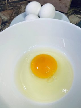 Yumurta, yumurta, tabak, tabak, mutfak, yemek, yemek, ev, çiğ, kaynamış, sarı, beyaz, sarısı, protein.