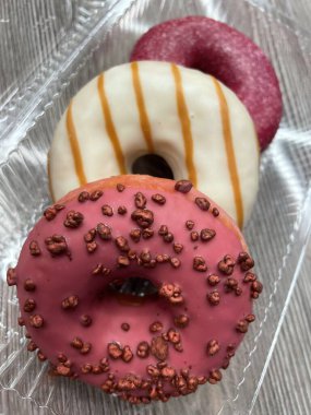 Donut, donut, tatlı, lezzetli, şeker, tatlı, yemek, yemek