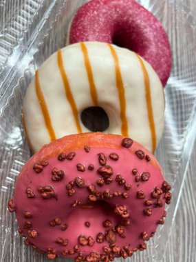 Donut, donut, tatlı, lezzetli, şeker, tatlı, yemek, yemek