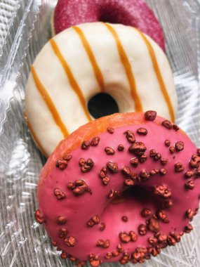 Donut, donut, tatlı, lezzetli, şeker, tatlı, yemek, yemek