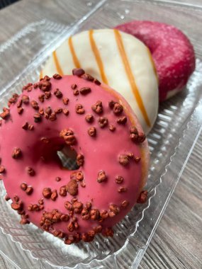 Donut, donut, tatlı, lezzetli, şeker, tatlı, yemek, yemek