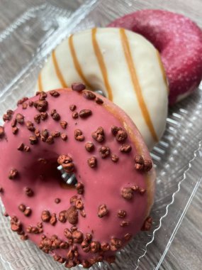 Donut, donut, tatlı, lezzetli, şeker, tatlı, yemek, yemek