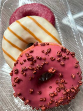 Donut, donut, tatlı, lezzetli, şeker, tatlı, yemek, yemek