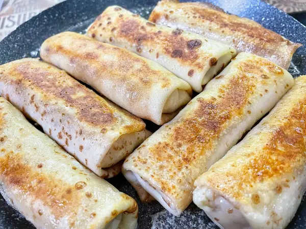 Tavada kızarmış krep, Ukraynaca, yemek, yemek, yağ, kalori, lezzetli, Ukrayna