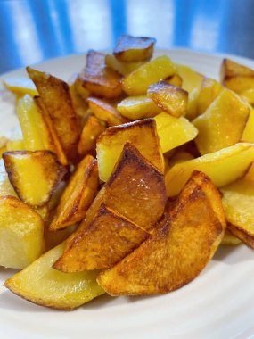 Kızarmış patates, tabak, kızartma tavası, yağ, kızartma, tuz, kalori, yağ, aşçı, mutfak, yemek,.