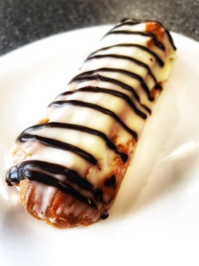 Kek, ekin, krema, şeker, çikolata, fondant, lezzetli, tabak, yemek, yemek