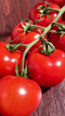 Asmada domates, domates, domates, domates, kırmızı, vegan, organik, botanik, yemek, sebze, lezzetli, vitamin, sağlık, uzun yaşam.