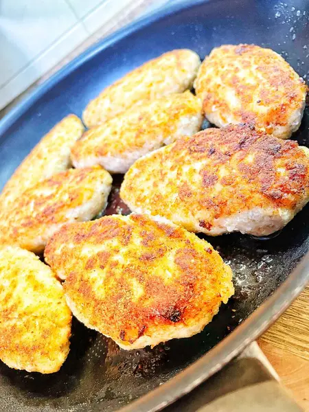 Pirzola, et, kızartma, yemek, tava, yemek, mutfak, yağ