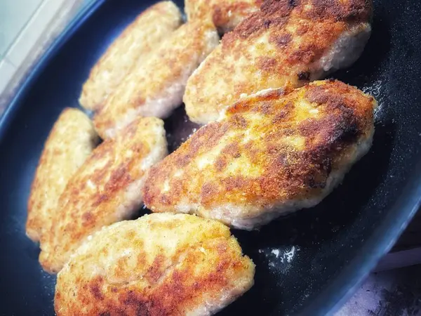 Pirzola, et, kızartma, yemek, tava, yemek, mutfak, yağ