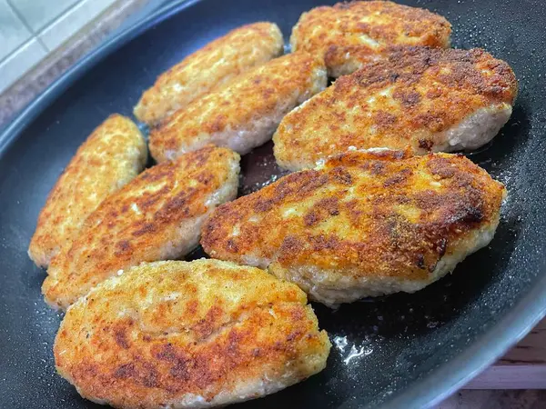 Pirzola, et, kızartma, yemek, tava, yemek, mutfak, yağ