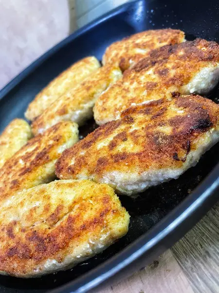 Pirzola, et, kızartma, yemek, tava, yemek, mutfak, yağ