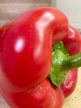 Kırmızı biber, vegan, sebze, masa, organik, yemek, yemek, mutfak, vitamin, sağlık 