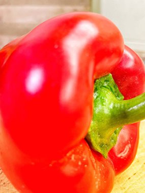 Kırmızı biber, vegan, sebze, masa, organik, yemek, yemek, mutfak, vitamin, sağlık 