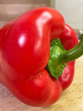 Kırmızı biber, vegan, sebze, masa, organik, yemek, yemek, mutfak, vitamin, sağlık 