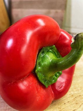 Kırmızı biber, vegan, sebze, masa, organik, yemek, yemek, mutfak, vitamin, sağlık 