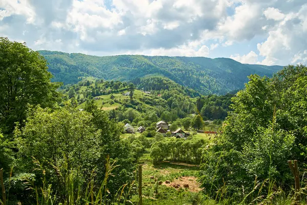 Seyahat, seyahat, eko turizm, seyahat, doğa, yaz, dağlar, Karpatlar, pitoresk doğa, yeşillik, gökyüzü, Transcarpathia, Batı Ukrayna, Kvasy köyü, yürüyüş 